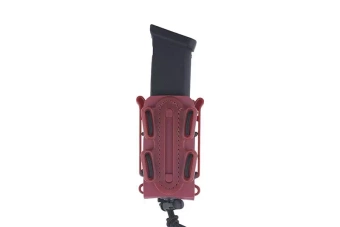 Ładownica softshell na magazynki pistoletowe - czerwona