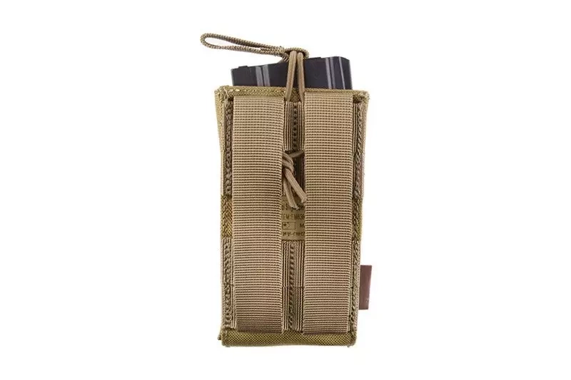 Open Top Shingle Pouch for M4/M16 Magazine + pistol magazine - khaki