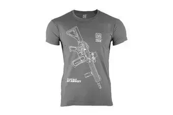 Tričko Specna Arms - Your Way Of Airsoft 01 - šedá/bílá