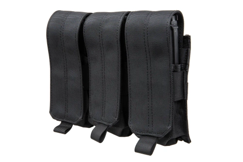 Trojité pouzdro na zásobníky M4/M16 Specna Arms s chlopní černé