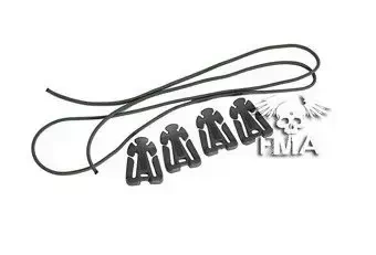 Zestaw klipsów mocujących - olive drab