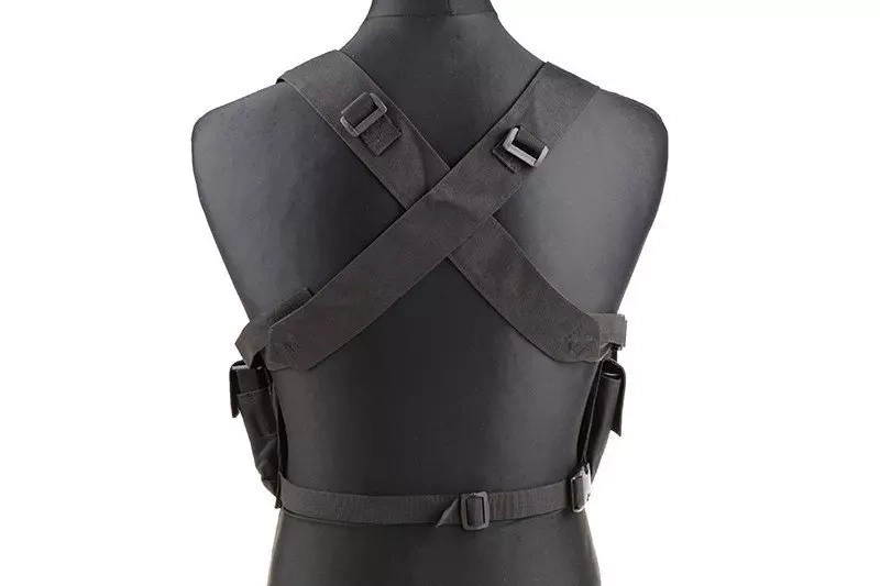 Gilet tactique type Chest rig - noir
