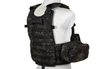 Emerson Gear 6094A Style Plate Carrier Vest with Load Kit MC Black