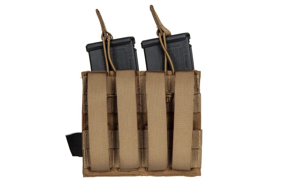 Laser-Cut MOLLE pochette double pour 2 chargeurs type M4/M16 - Tan