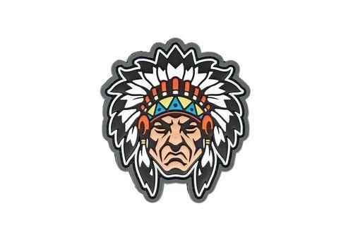 Native American Warrior Head 1 Patch - Full Color