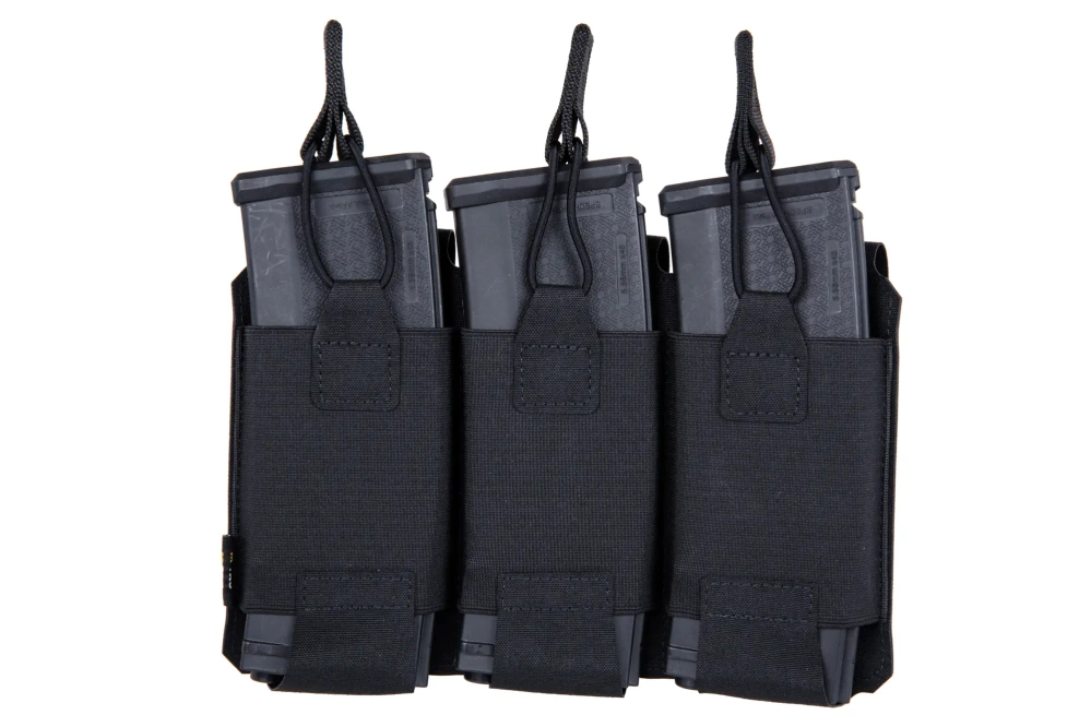 M-Tac Chargeur flexible pour 3 speedloaders Elite Laser Cut Black