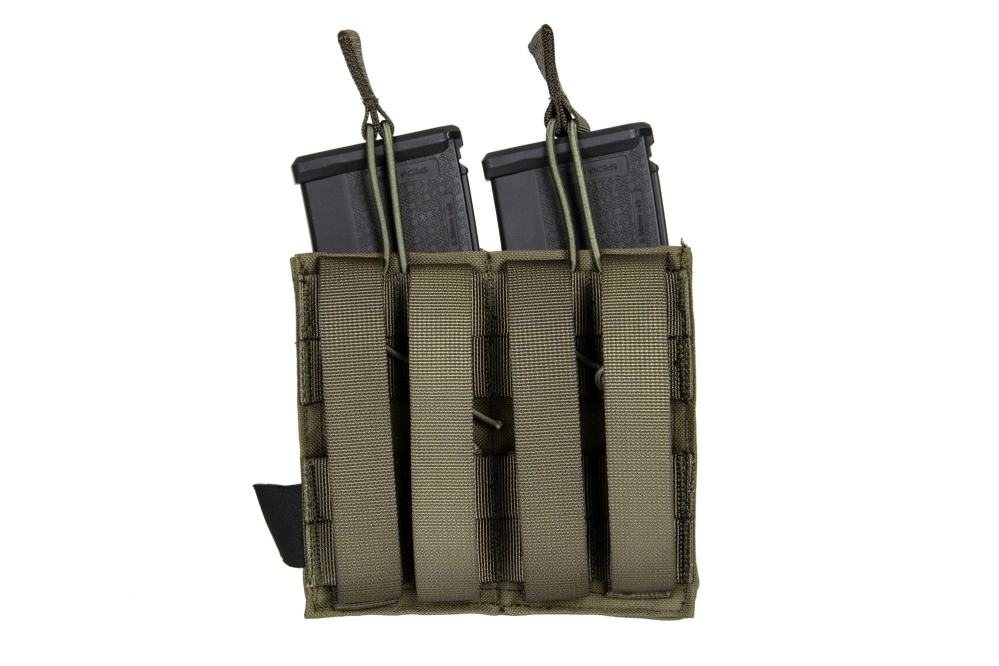 Pochette double Laser-Cut MOLLE pour 2 chargeurs type M4/M16 - Vert Ranger