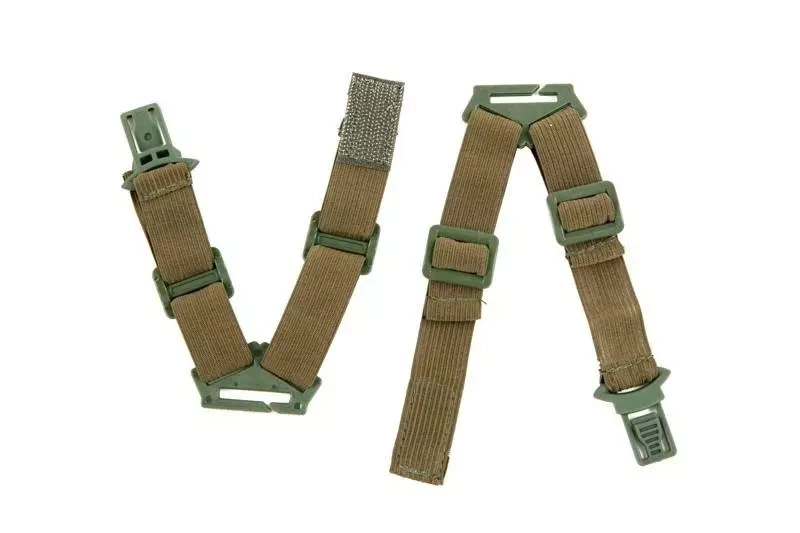 Jeu de boucles de masque pour casque- vert olive