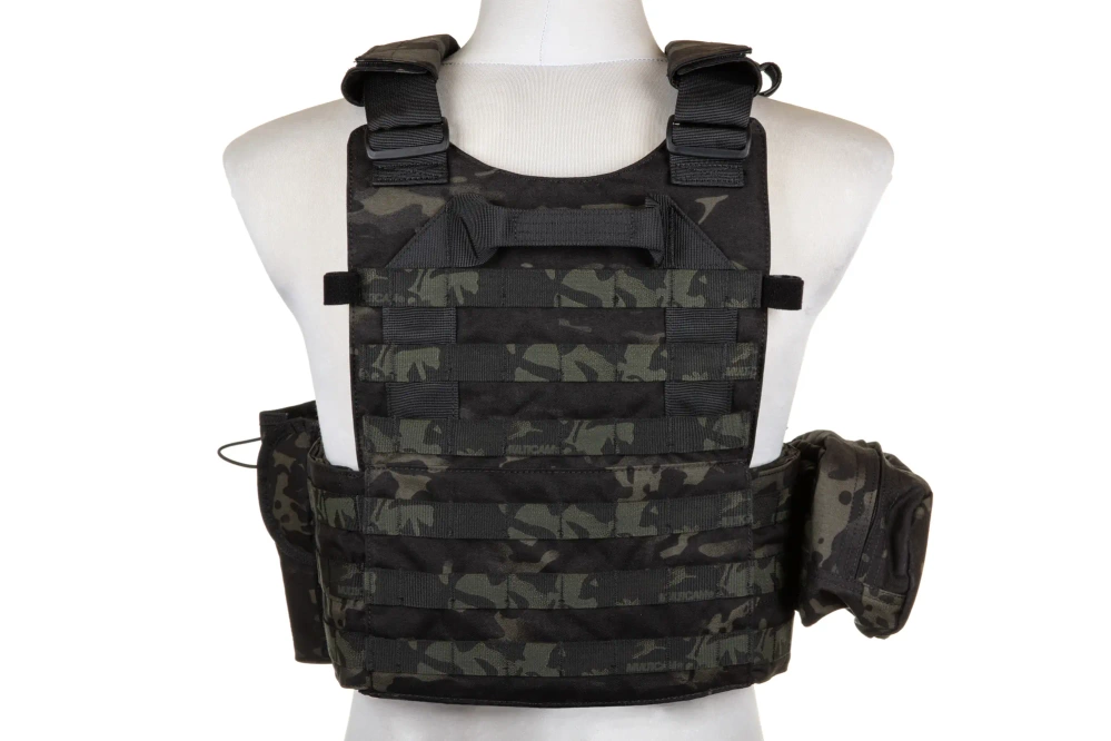 Emerson Gear 6094A Style Plate Carrier Vest with Load Kit MC Black