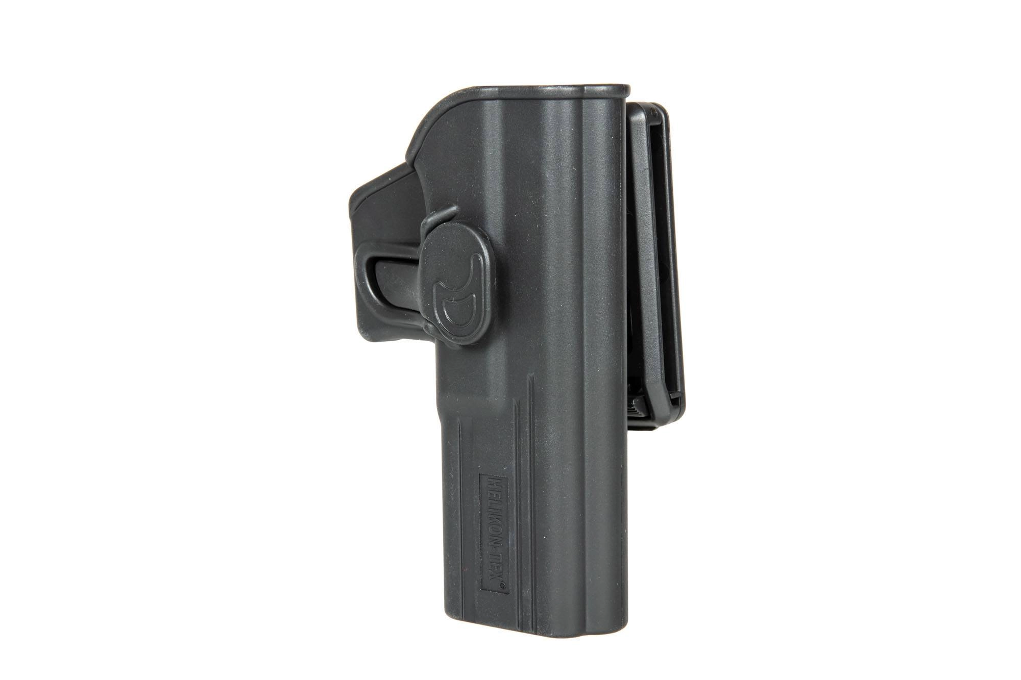 Kabura Release Button z klipsem na pas do pistoletów Glock 17 - Czarna