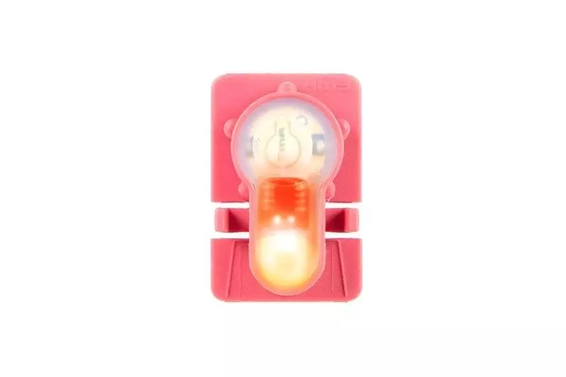 Marker elektroniczny Lightbuck RIS - różowy (pomarańczowe światło)