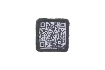 Naszywka QR Code - czarna